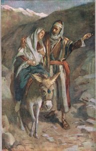 La fuite en Égypte - Harold Copping